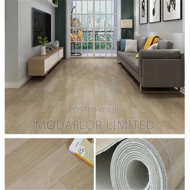 Wood Design Mkeka Wa Mbao _ Waterproof PVC Floor Cover