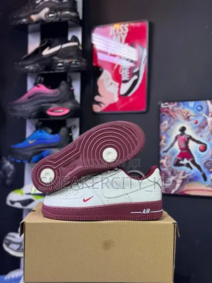 Maroon White Custom Airforce 1