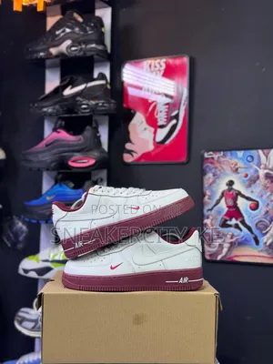 Maroon White Custom Airforce 1