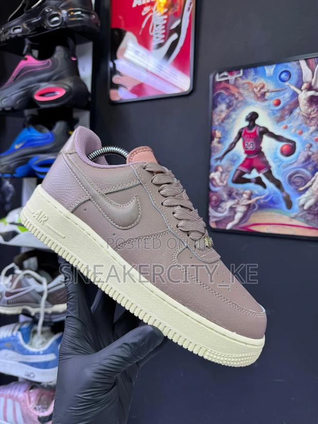 Choco/White Custom Airforce 1 - thumbnail 4
