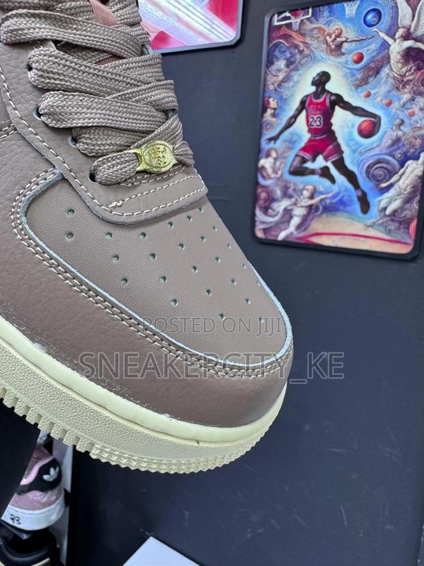 Choco/White Custom Airforce 1 - thumbnail 5