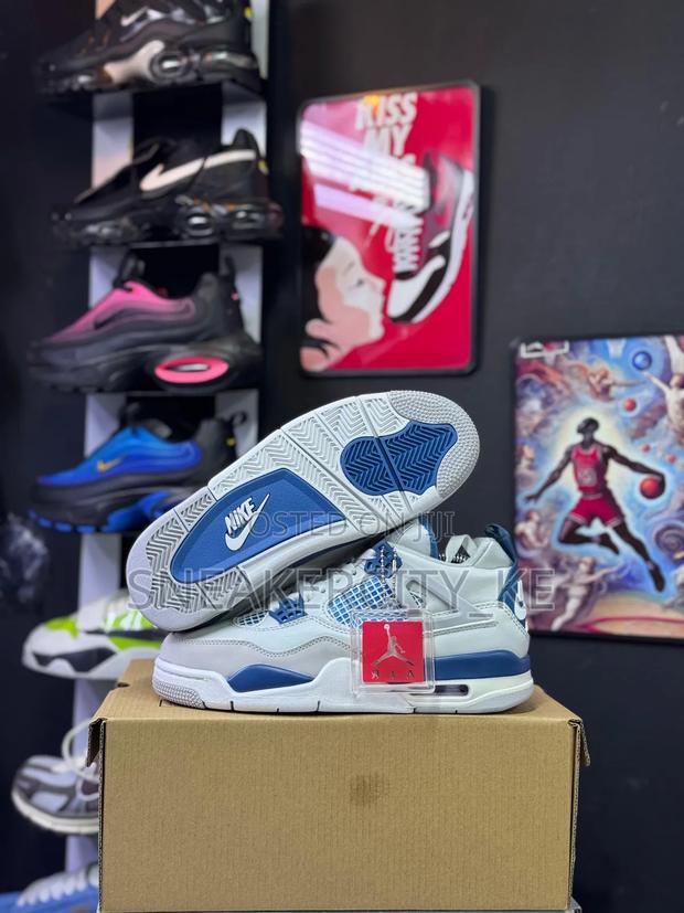 Blue/White Jordan 4 - main view