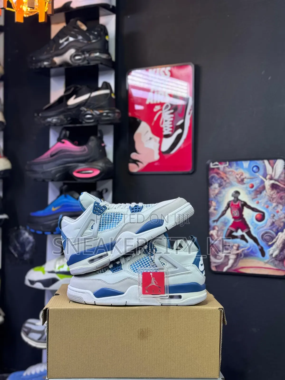 Blue/White Jordan 4