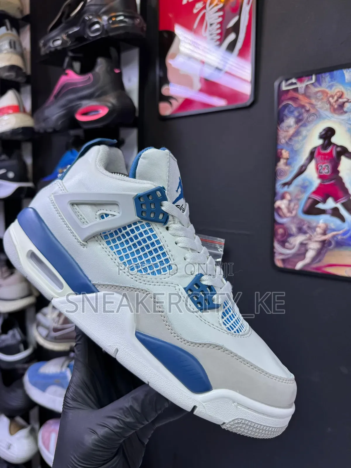 Blue/White Jordan 4