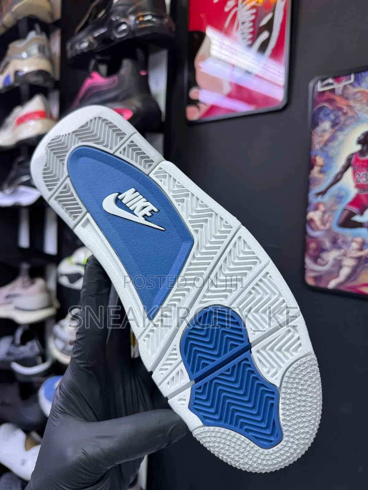 Blue/White Jordan 4