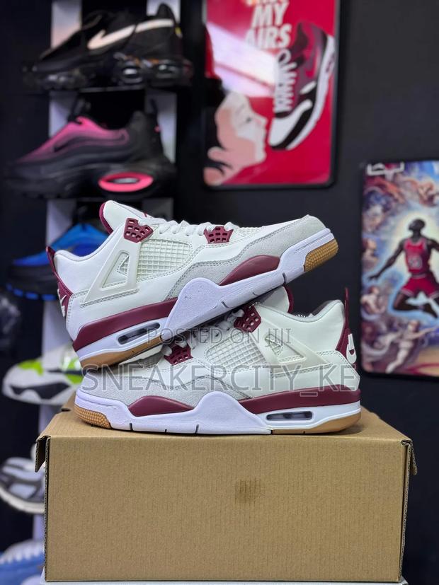 Red/White Jordan 4 - main view