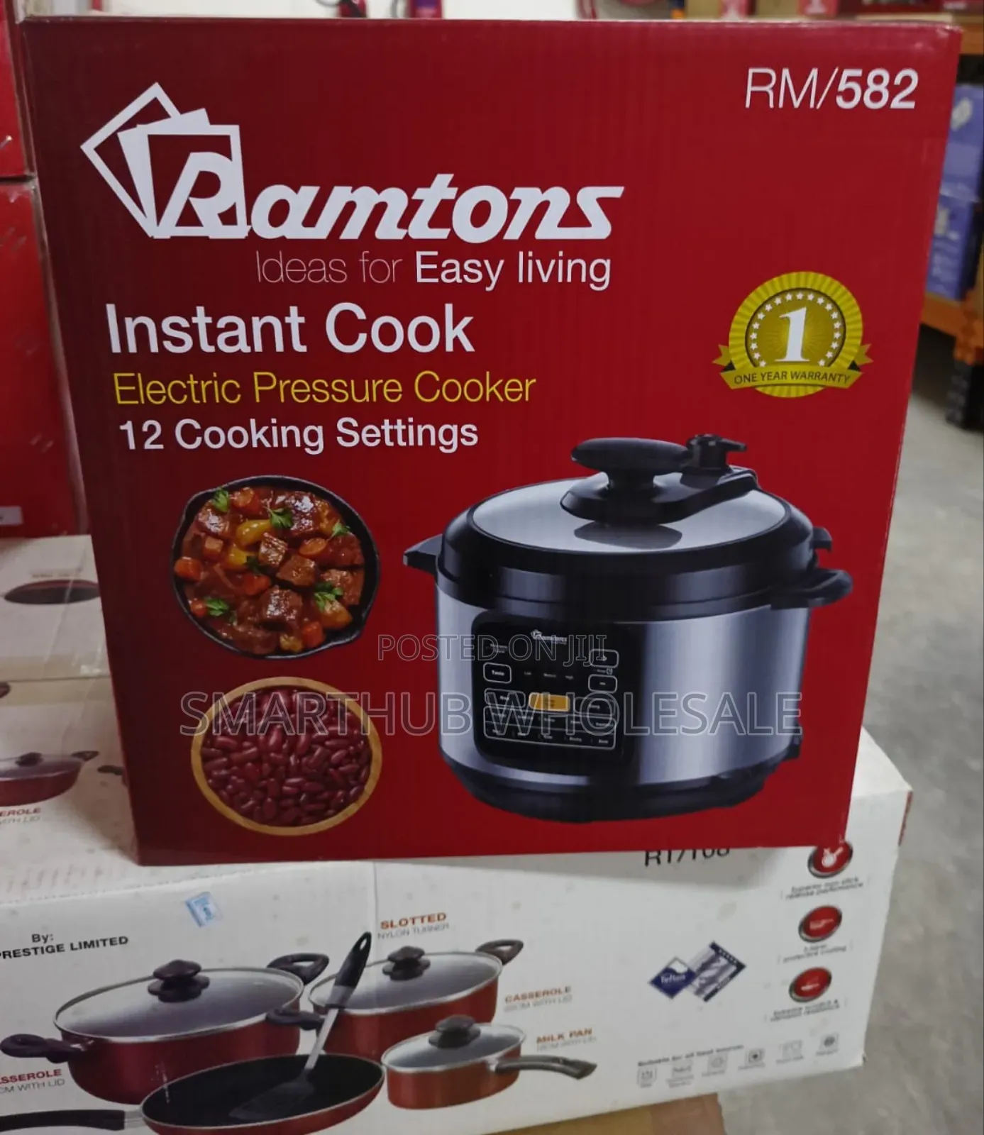 6 Litres Ramtons Electric Pressure Cooker