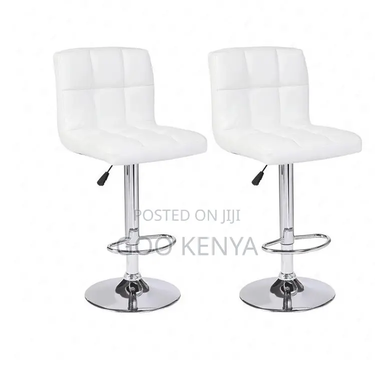 Home Stool; Adjustable Modern Pu Leather High Bar Stool With Backrest