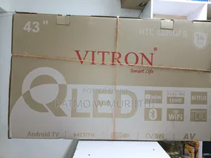 Vitron 43 Qled Smart Frameless Tv With Bluetooth
