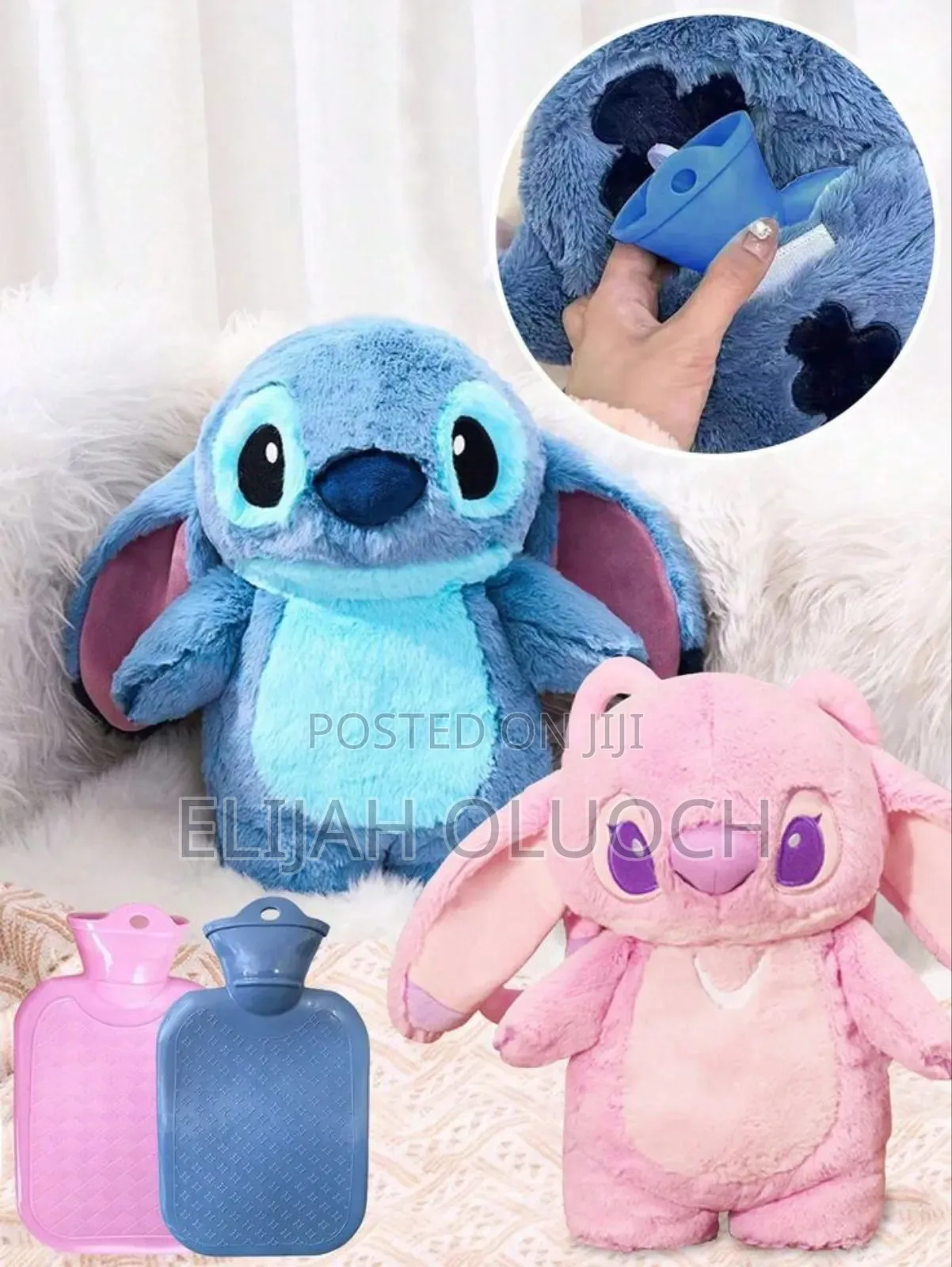 Disney Lilo Stitch Stuffed Hot Water Bottle for Pain Relief