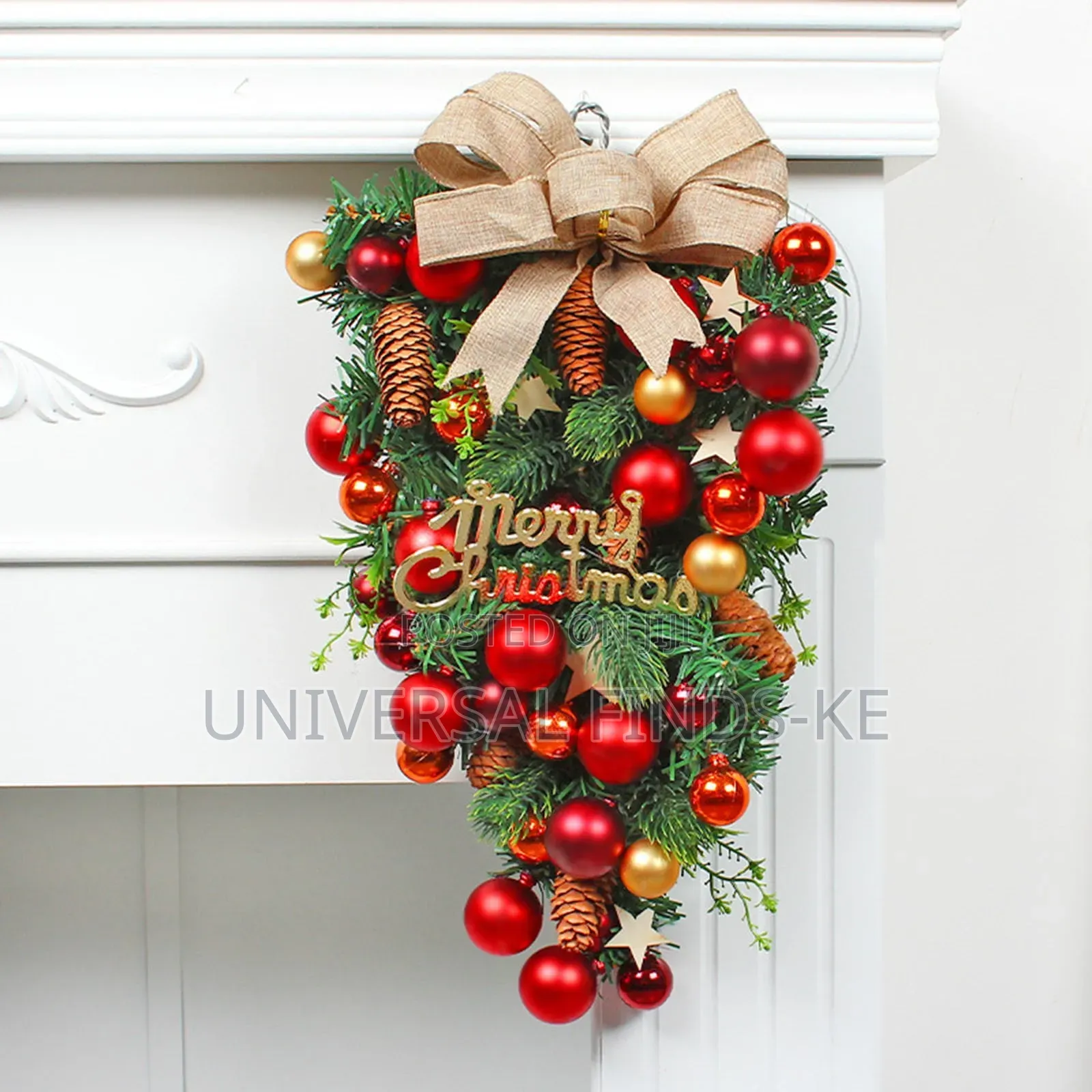 Christmas Front Door Hanging Wreath