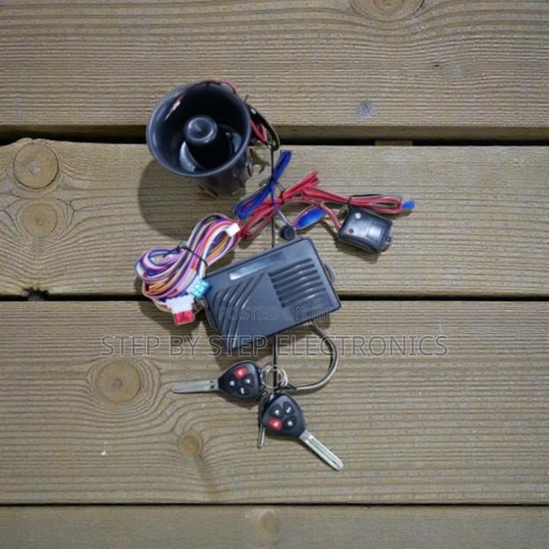 Universal Car Security Alarm With Flip Keys and Intrusion Sensors
