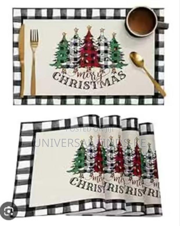 Plaid Christmas Table Mats Set of 2 PCS 28*44