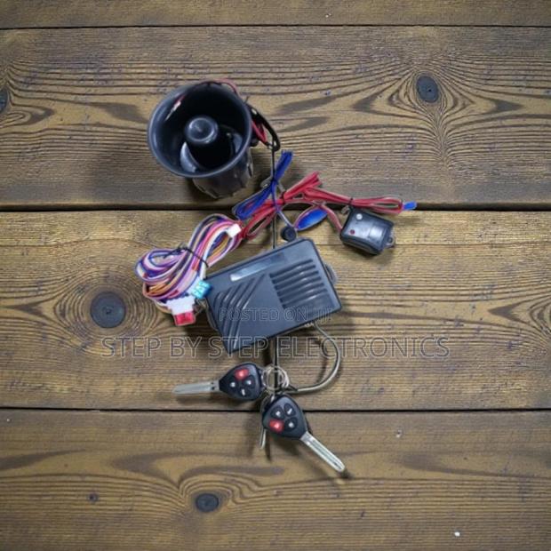 Advanced Car Alarm Kit With Flip Keys, Door Trigger and Loud Siren