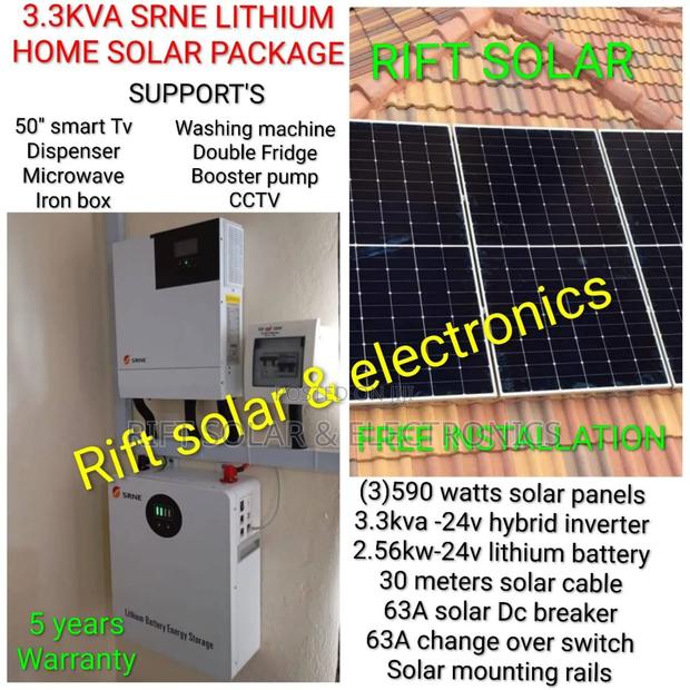 3.3kva Inverter - 2.56kwh Lithium Battery Boma Off-Grid Solar Solution