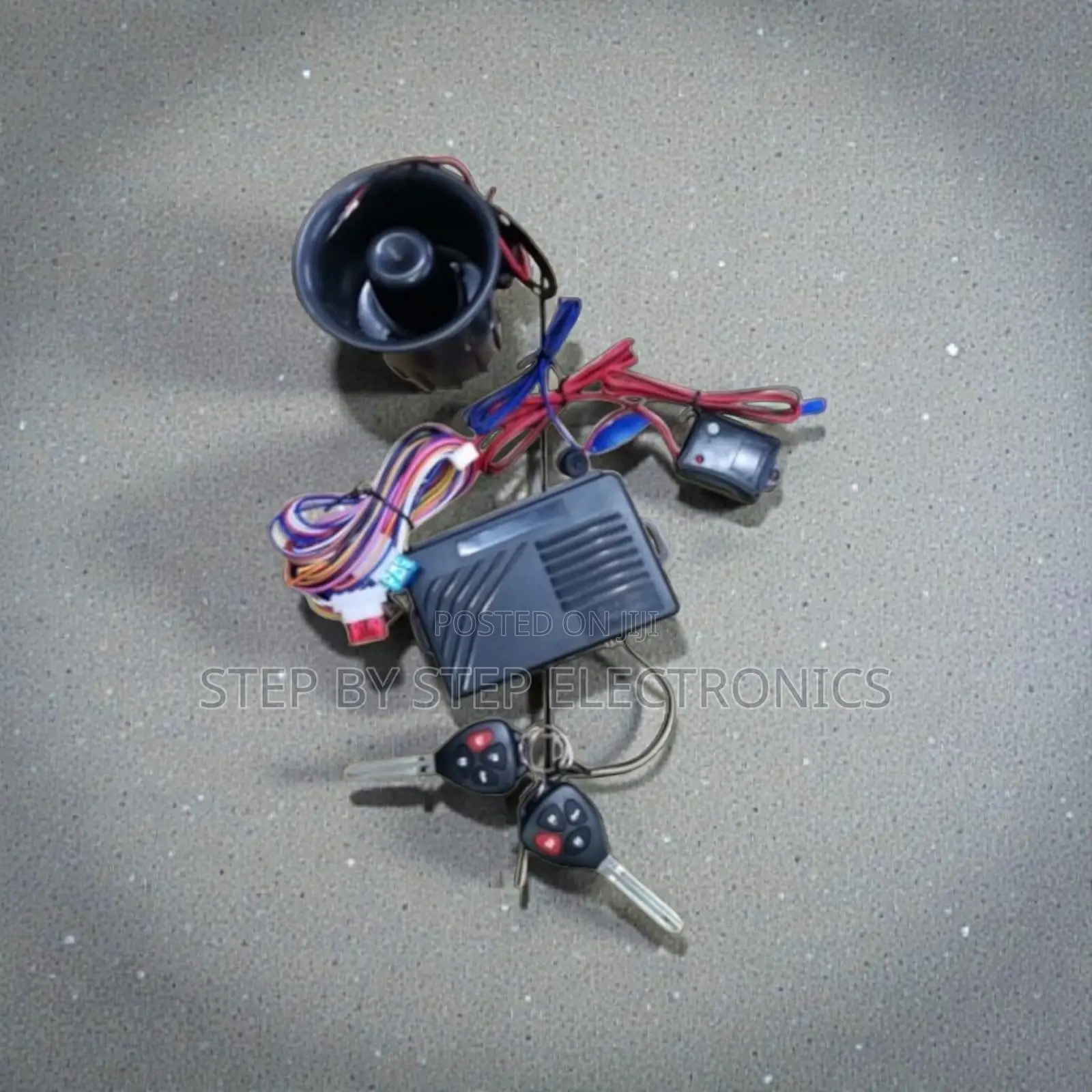Vehicle Car Alarm System Kit With Flip Keys and High Sensitivity Siren