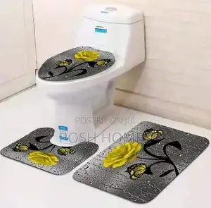 Anti Slip Cotton 3 Piece Toilet Sit Cover