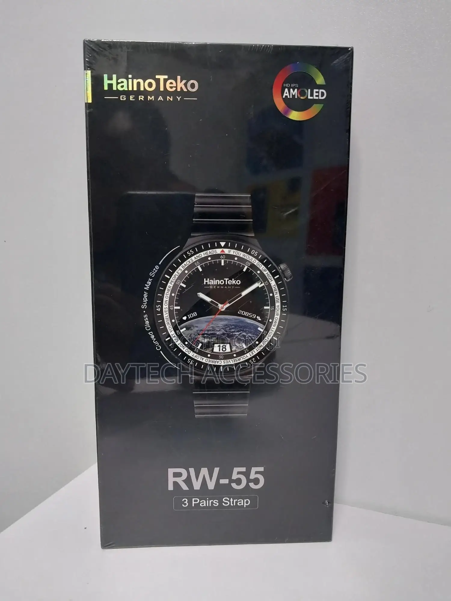 Haino Teko Rw 55 Smart Watch With Super Max Curved Amoled Display.
