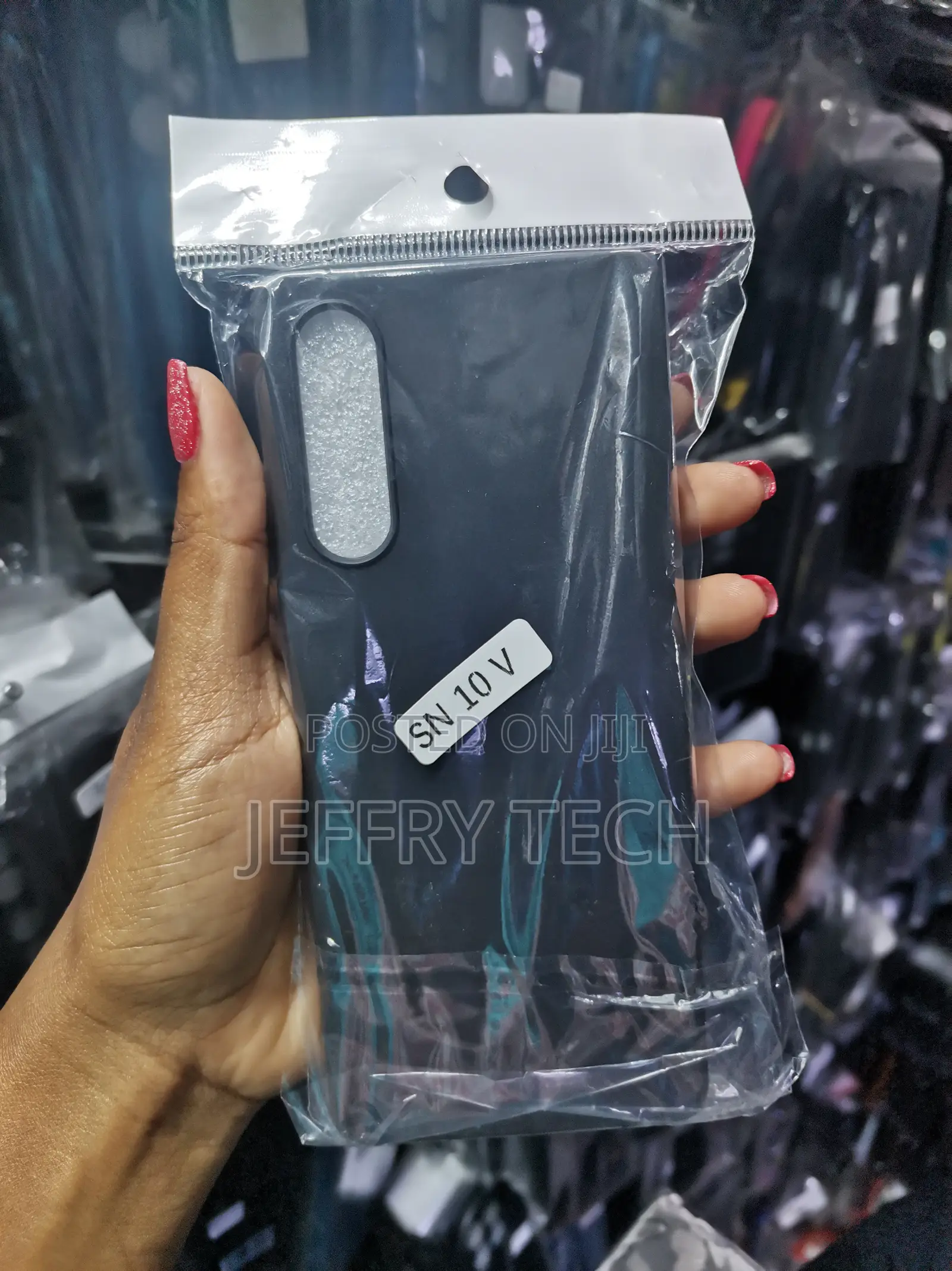 Misky Sony Xperia 10 V, Black Flexible Silicone Slim Fit Soft Case