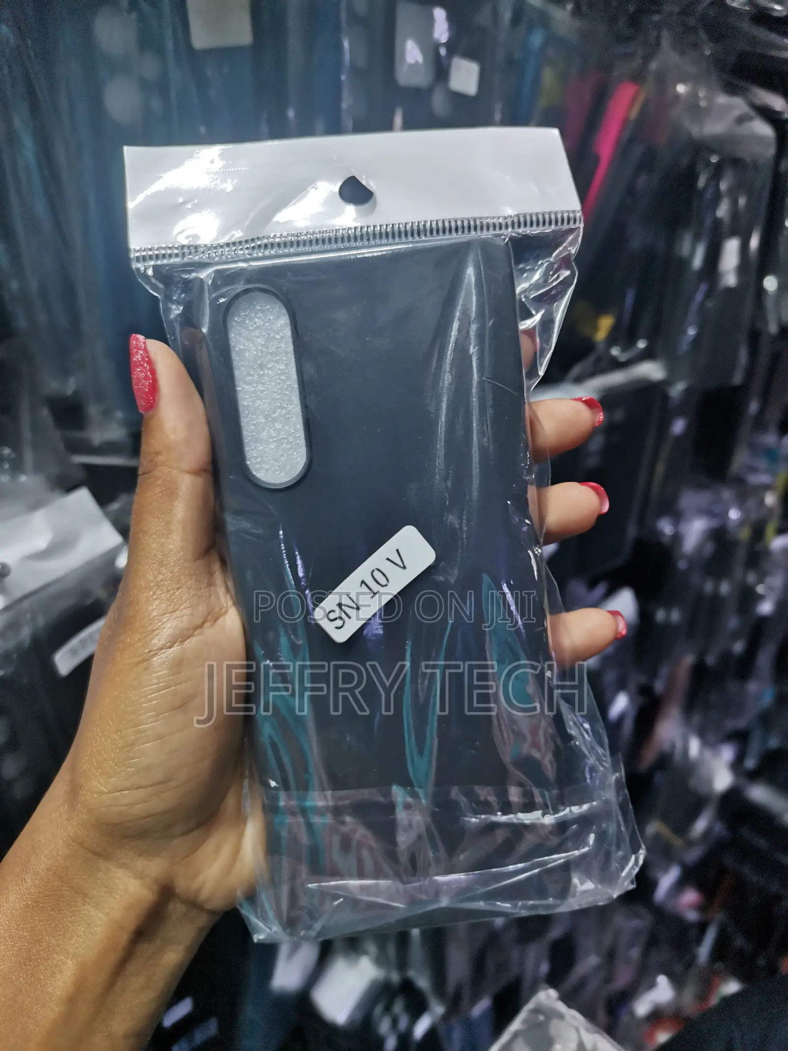 Misky Sony Xperia 10 V, Black Flexible Silicone Slim Fit Soft Case