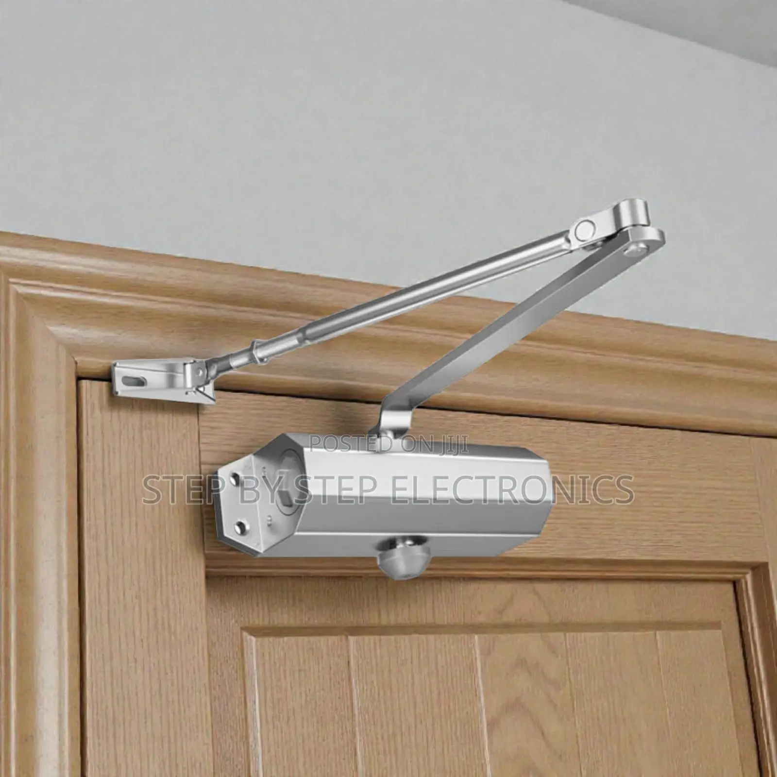 Premium Silver Aluminum Door Closer Adjustable Automatic Closing