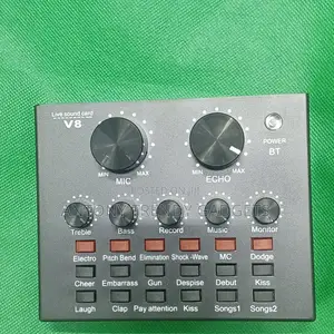 V8 Live Sound Card With Noise Reduction & Multiple Effects