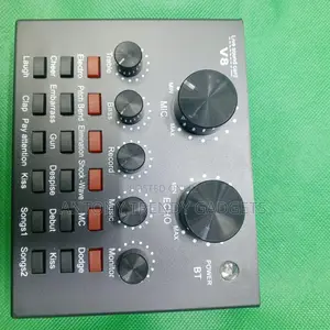 V8 Live Sound Card With Noise Reduction & Multiple Effects