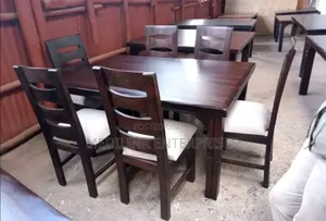 Wooden Solid 6-Seater Dinning Set