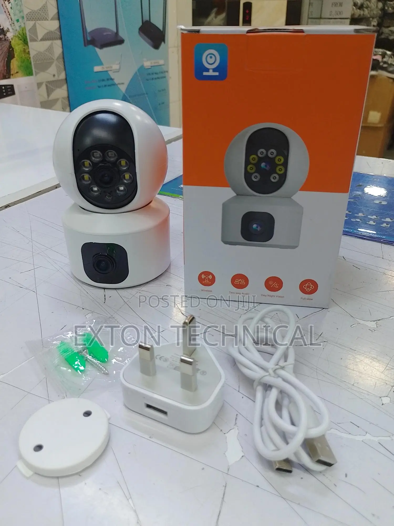 V380 Dual Lens Wifi Baby Monitor PTZ Camera