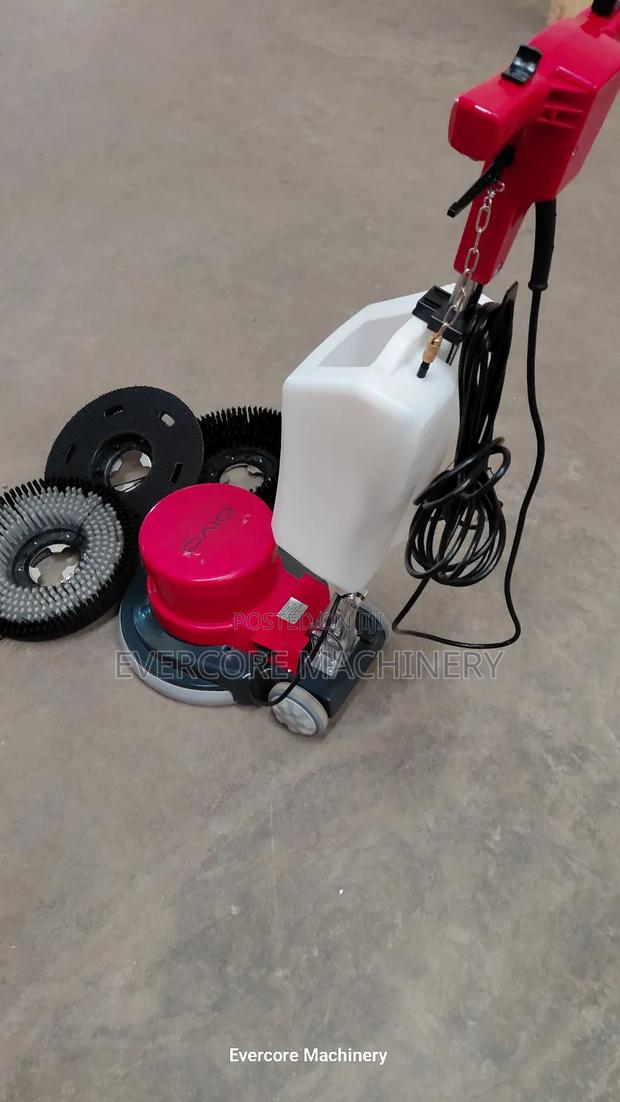 Heavy Duty Electric Floor Scrubbing Machine With Accessories. - main view