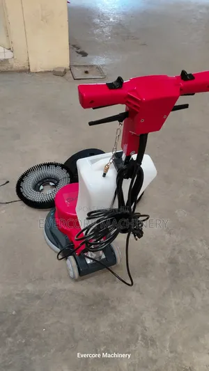 Heavy Duty Electric Floor Scrubbing Machine With Accessories.