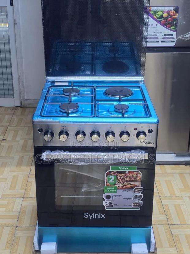 Syinix 60 by 60 3+1 Standing Cooker With Electric Oven