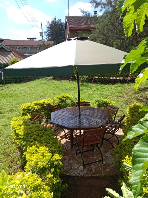 Mexican Canvas 6-Seater Outdoor Garden Set