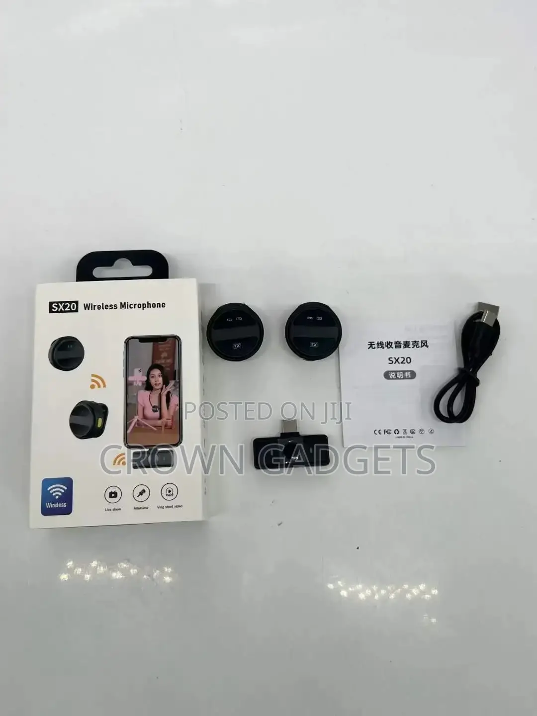Sx20 Magnetic Wireless Microphone for iPhone Android