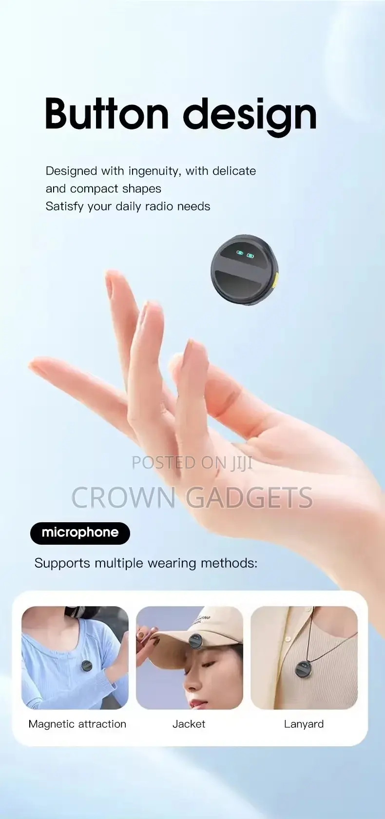 Sx20 Magnetic Wireless Microphone for iPhone Android