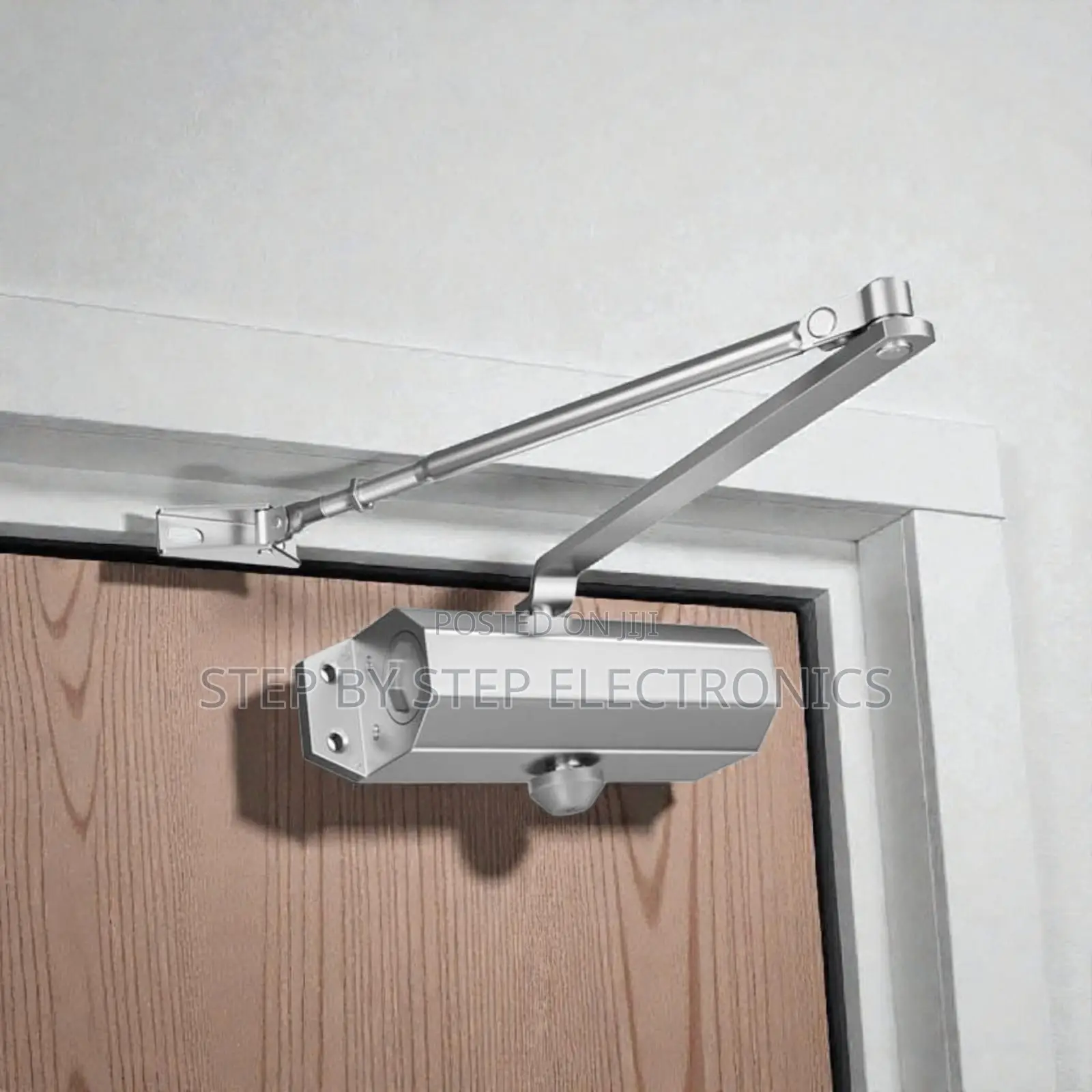 High Quality Aluminum Sliding Hydraulic Door Closer Silver Painting