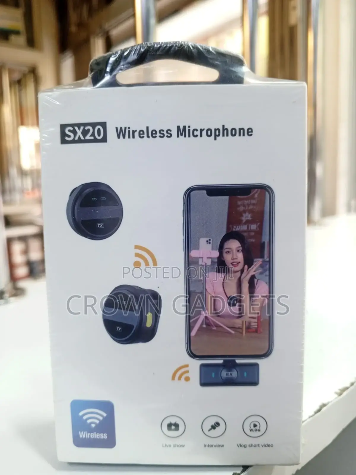 Sx20 Wireless Clip-on Mic With Noise Reduction for Phones