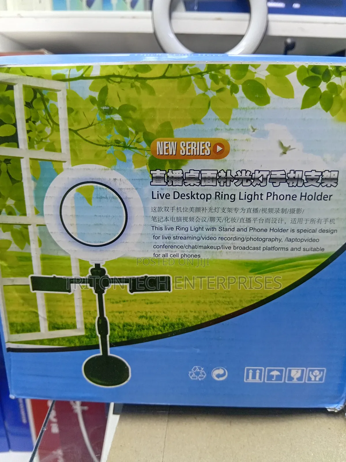 Live Desktop Ring Light Phone Holder