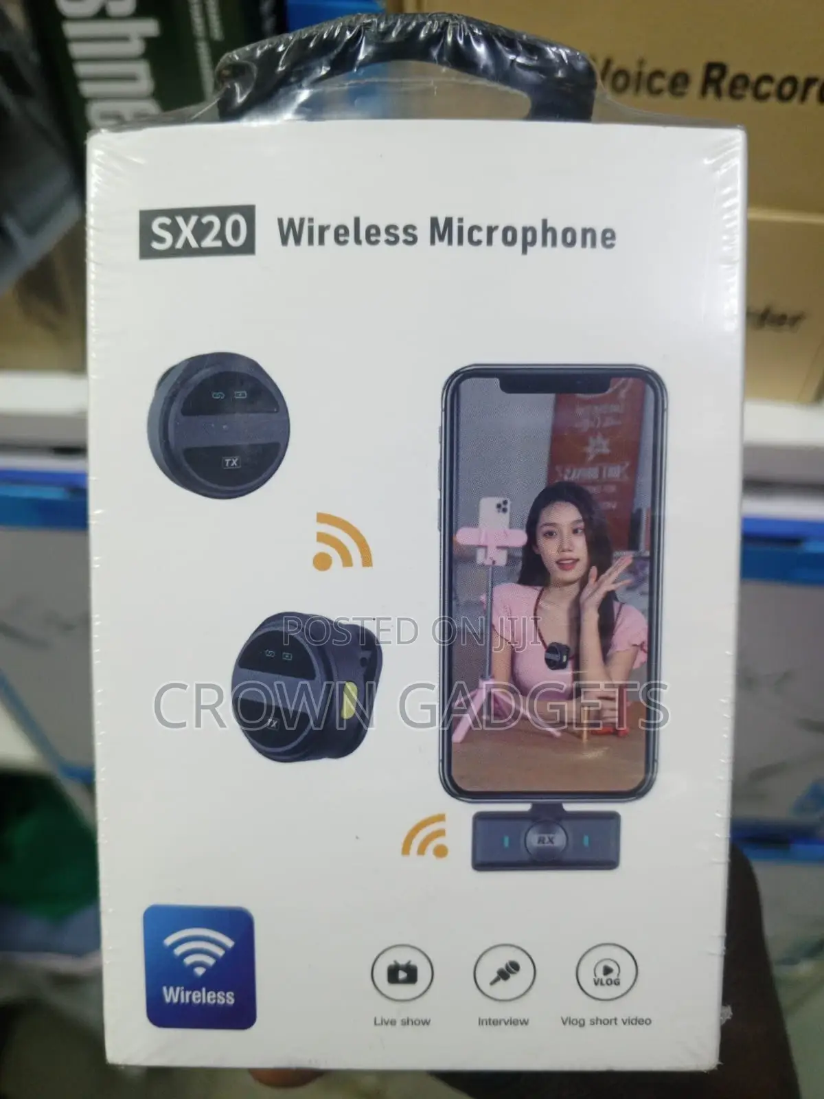 Sx20 2.4g Wireless Microphone for Interviews Livestream
