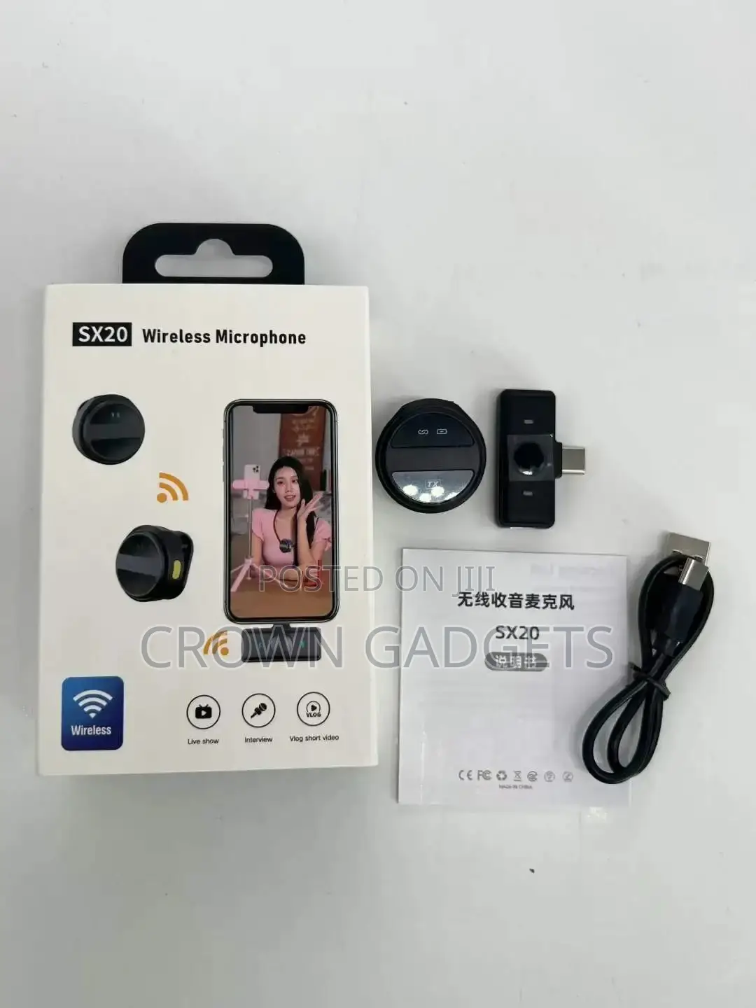 Sx20 Magnetic Lapel Mic for iPhone Android Devices