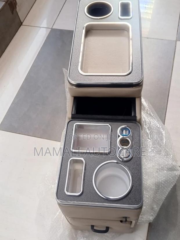 Premium Armrest for Noah/Voxy With Charging Ports - main view