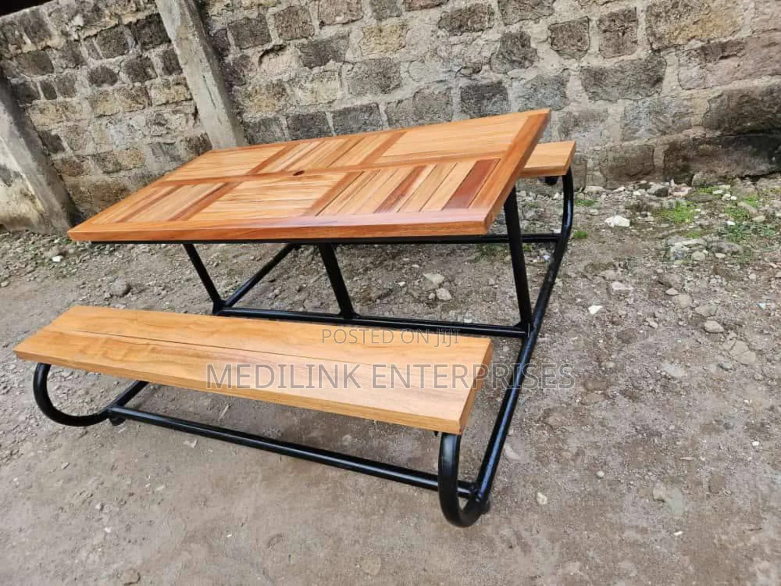 6ft Wooden Metallic Garden Outdoor Garden