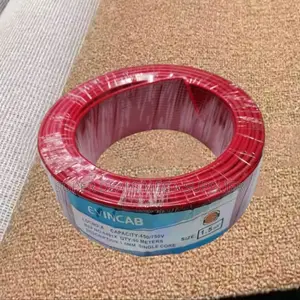 Evin Cost Effective Red 1.5mm PVC Insulated Wiring Electrical Cable