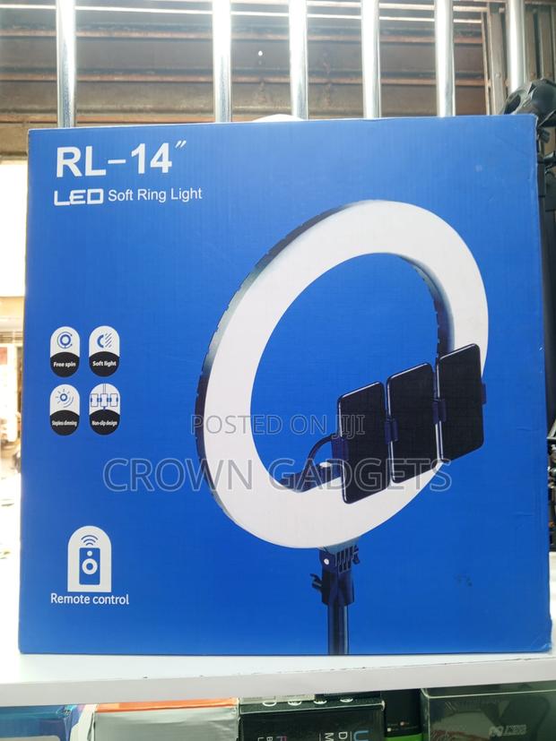 Usb Powered 14-Inch Led Ring Light With Remote Control - thumbnail 4