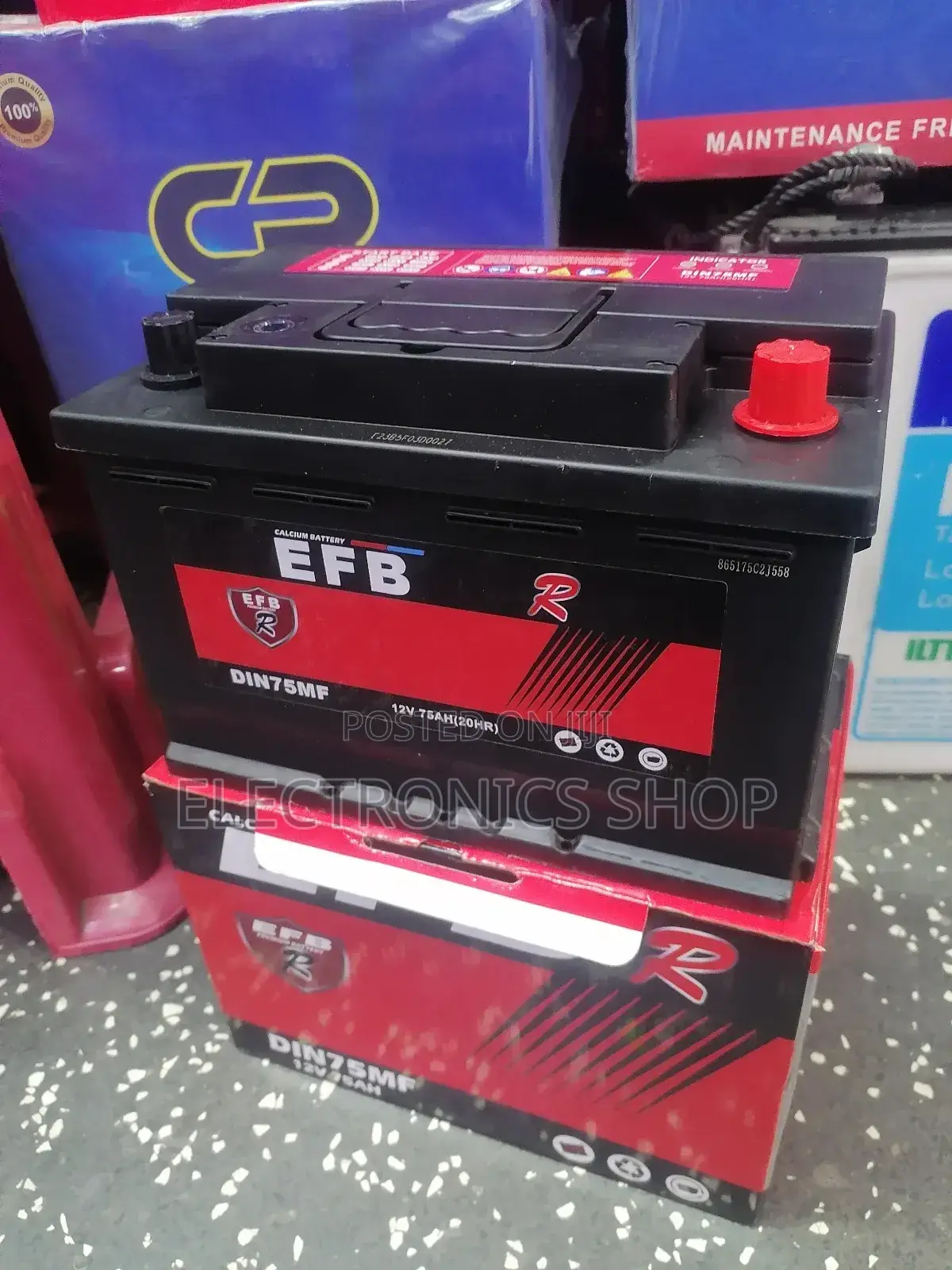Efb Din75 12v/75ah Automotive Car Battery
