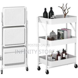 3layer Metallic Mesh Trays Trolley Racks - thumbnail 2