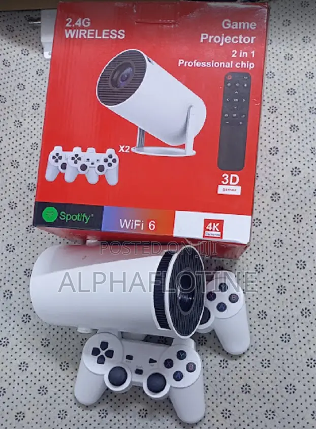 Hy300 Game Projector Android 12 System With Wireless Gaming Controller