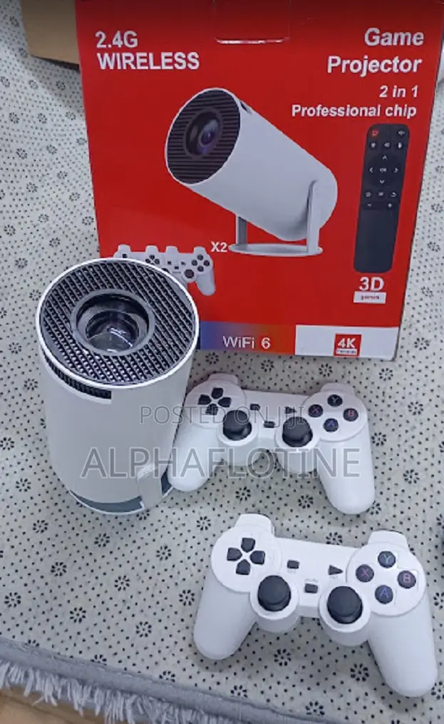 Hy300 Game Projector Android 12 System With Wireless Gaming Controller