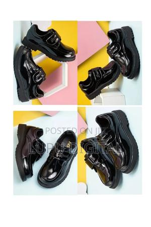 Black Patent Leather School Shoes - main view