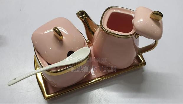 Executive Home Fashion 3in1 Ceramic Set - 250ml Sgardish,400ml Kettle, - thumbnail 2